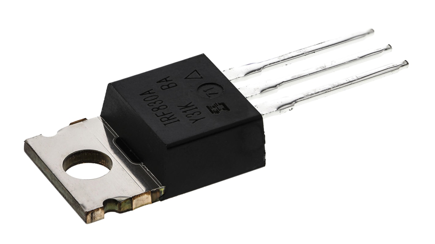 N-Channel MOSFET, 5 A, 500 V, 3-Pin TO-220AB Vishay IRF830APBF