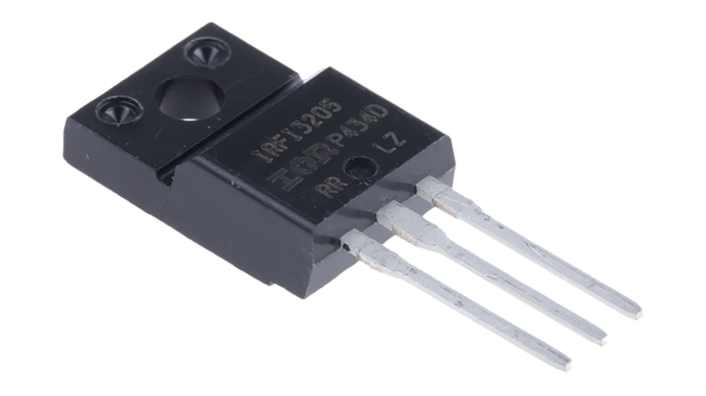 Infineon HEXFET IRFI3205PBF N-Kanal, THT MOSFET 55 V / 64 A 63 W, 3-Pin TO-220