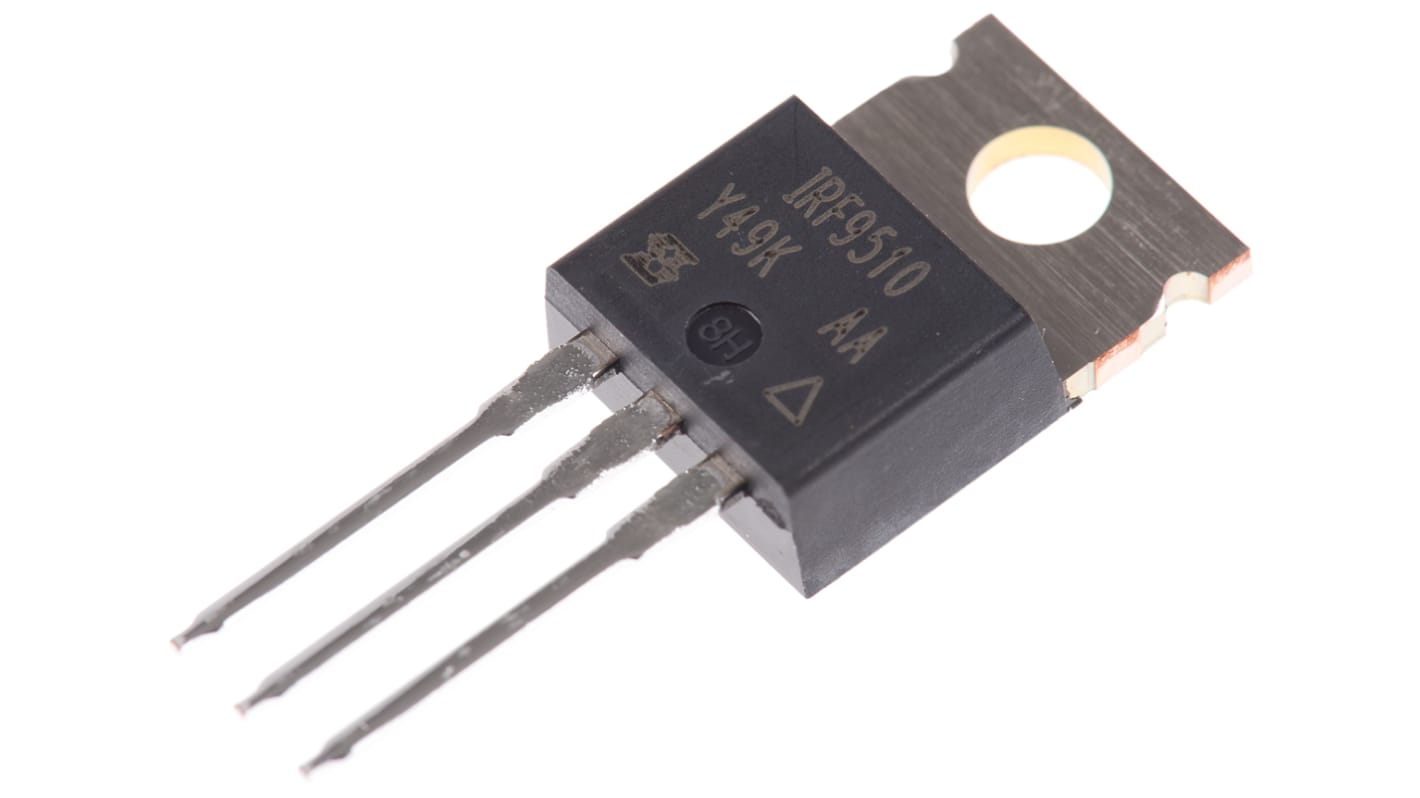 Vishay IRF9510PBF P-Kanal, THT MOSFET 100 V / 4 A 43 W, 3-Pin TO-220AB