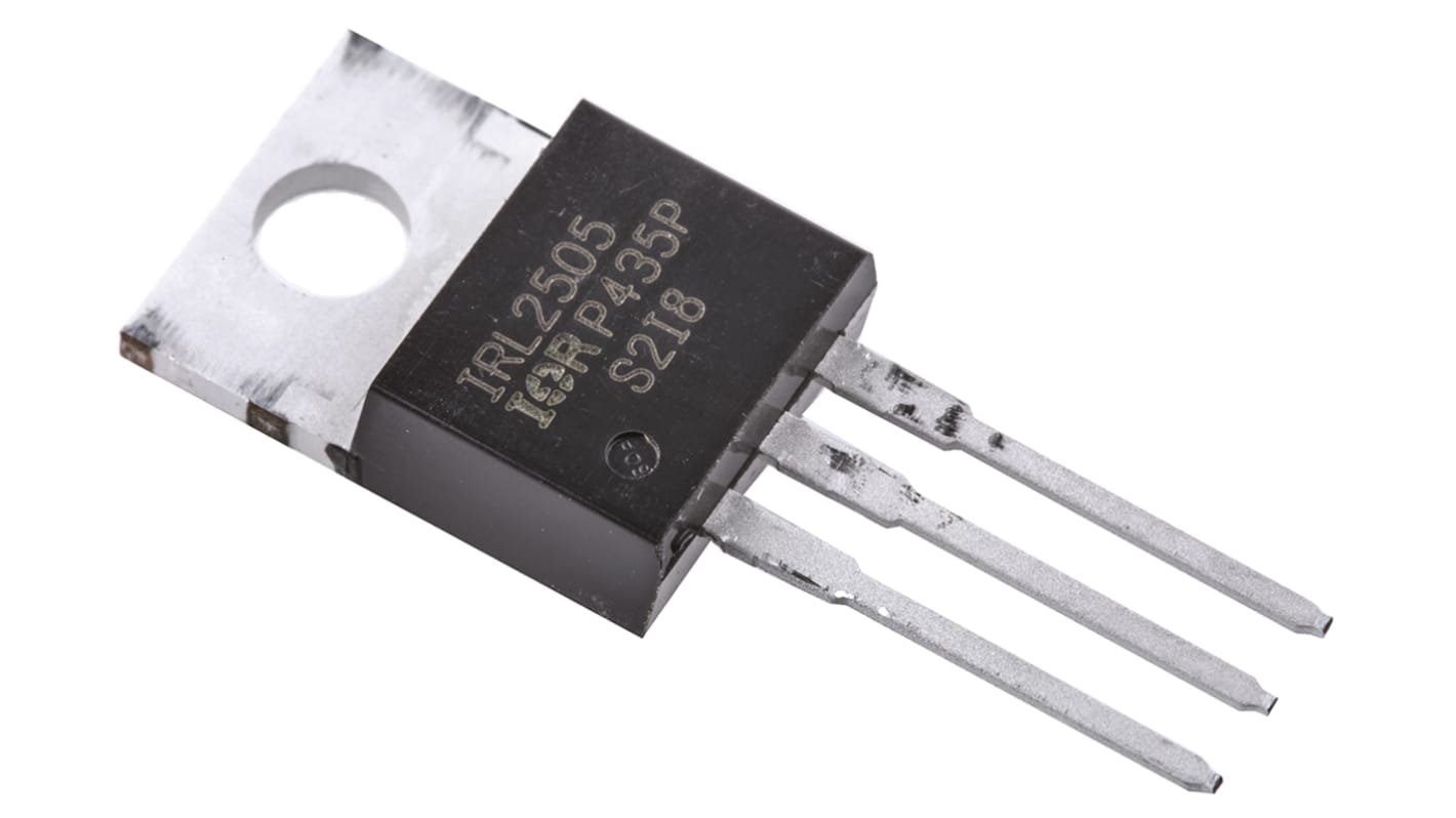 MOSFET Infineon, canale N, 8 mΩ, 104 A, TO-220AB, Su foro