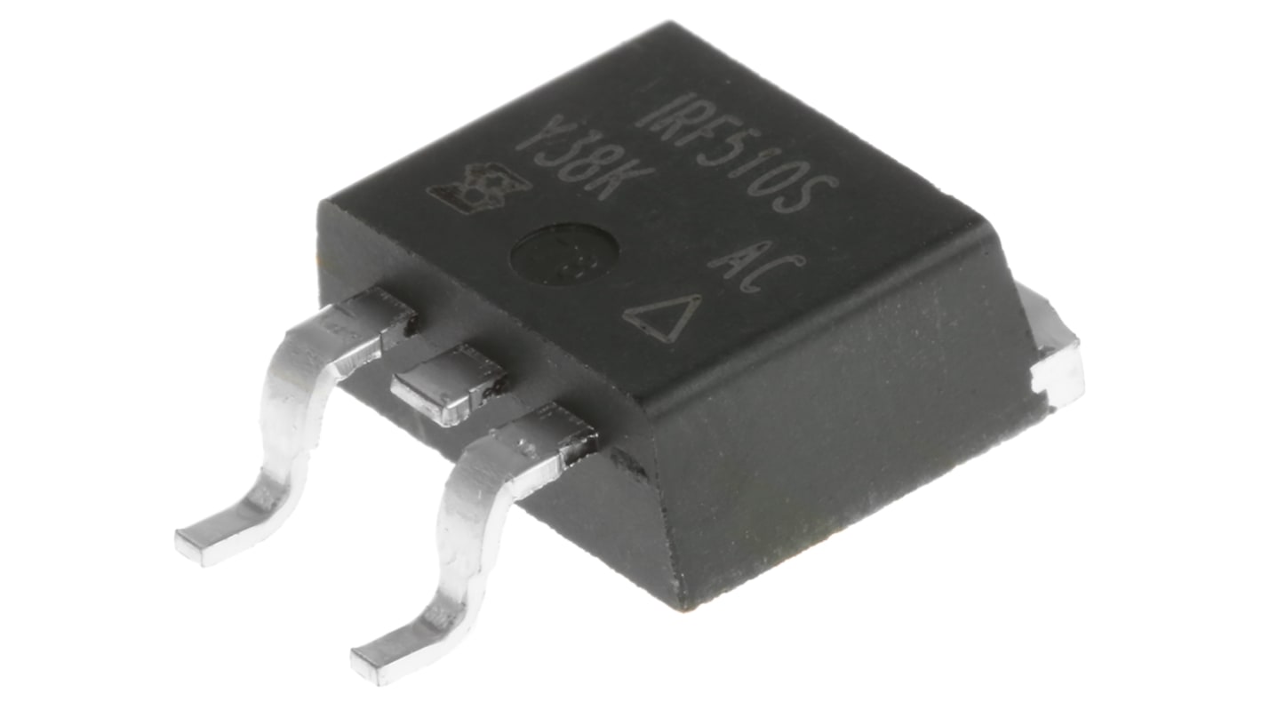 N-Channel MOSFET, 5.6 A, 100 V, 3-Pin D2PAK Vishay IRF510SPBF