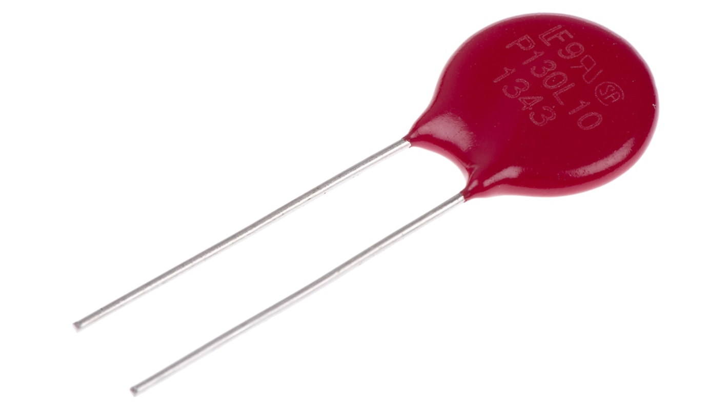 Varistor de óxido metálico Littelfuse LA, tensión de ruptura 228V, 50A, 38J, 1nF, dim. 17 (Dia.) x 5.6mm, paso 8.5mm