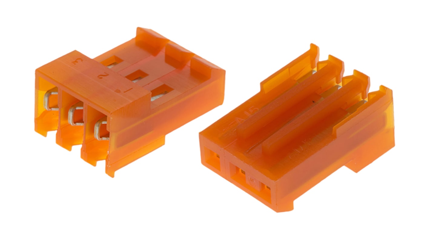 Złącze IDC kablowe 90°, 7A, 3-pinowe, raster: 3.96mm, seria: MTA-156, TE Connectivity