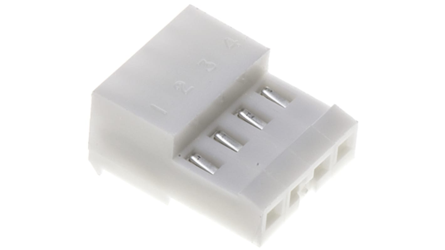 Conector IDC hembra TE Connectivity serie MTA-100 de 4 vías, paso 2.54mm, 1 fila, Montaje de Cable