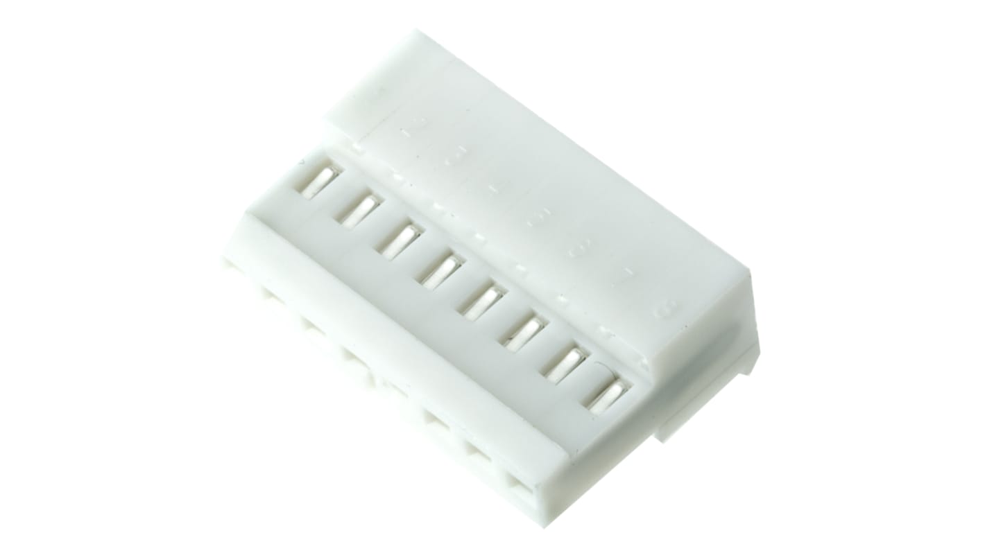 Conector IDC hembra TE Connectivity serie MTA-100 de 8 vías, paso 2.54mm, 1 fila, Montaje de Cable