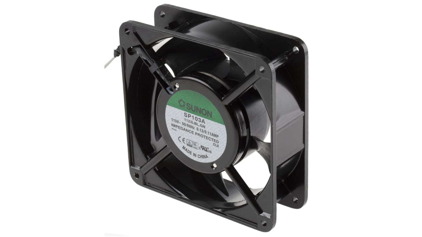 Ventilador Axial Sunon SP de 120 x 120 x 38mm, 115 V ac, 11W, 2300rpm, caudal 132.6m³/h, 39dB