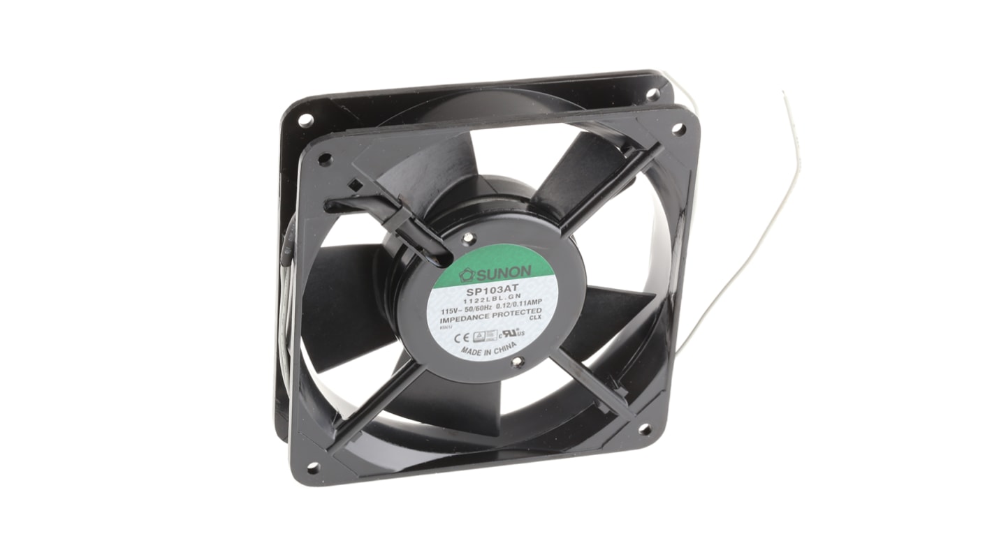 Ventilador Axial Sunon SP de 120 x 120 x 25mm, 115 V ac, 11.5W, 1900rpm, caudal 92m³/h, 40dB