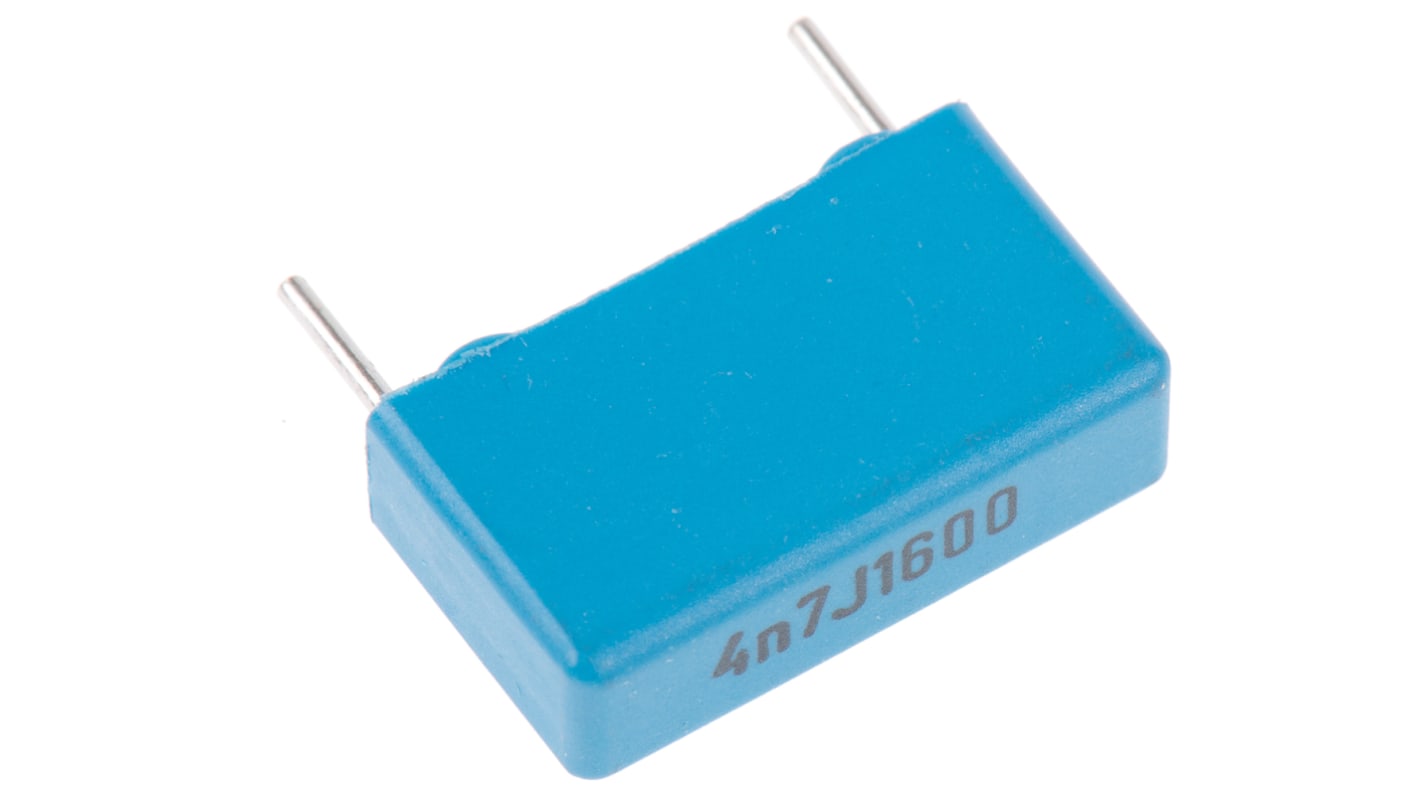 KEMET PHE450 Metallised Polypropylene Film Capacitor, 1.6 kV dc, 650 V ac, ±5%, 4.7nF, Through Hole