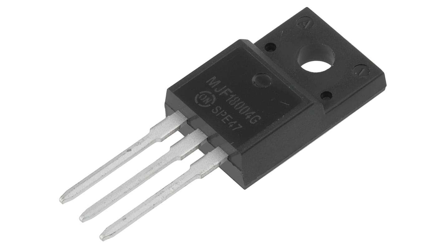 Transistor NPN onsemi, 3 Pin, TO-220, 5 A, 450 V, , Montaggio su foro