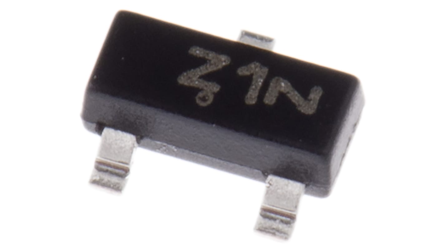 onsemi, 4.7V Zener Diode 6% 300 mW SMT 3-Pin SOT-23