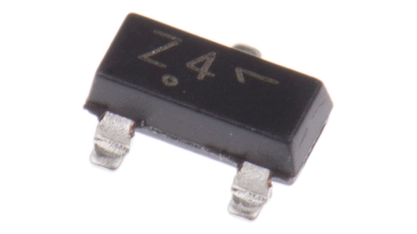 Diode Zener onsemi, 6.2V, , dissip. ≤ 300 mW SOT-23