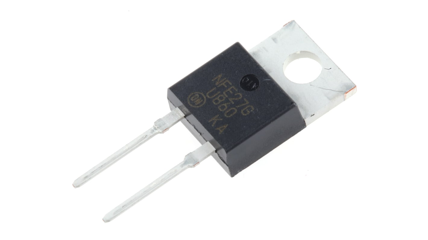 onsemi THT Diode, 600V / 8A, 2-Pin TO-220AC