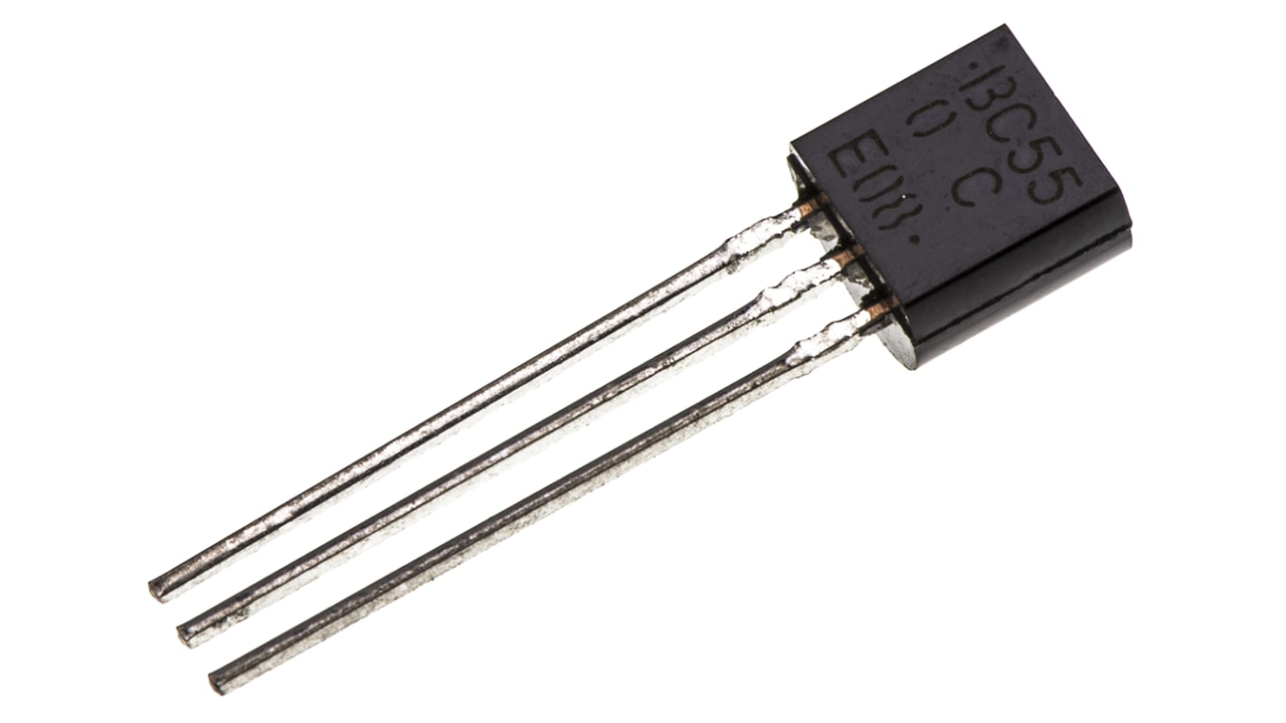 onsemi BC550CG NPN Bipolar Transistor, 100 mA, 45 V, 3-Pin TO-92