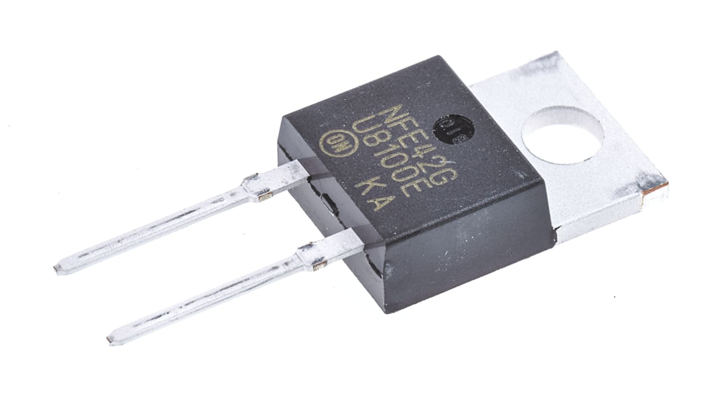 onsemi 1000V 8A, Rectifier Diode, 2-Pin TO-220AC MUR8100EG