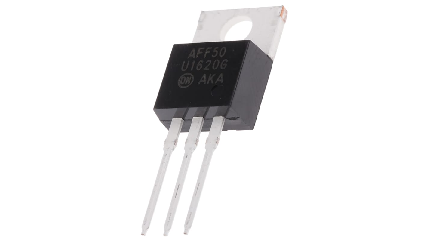 onsemi Dual Switching Diode, Common Cathode, 3-Pin TO-220AB MUR1620CTG