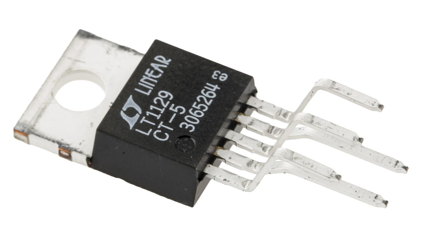 Linear Technology 電圧レギュレータ 低ドロップアウト電圧 5 V, 5-Pin, LT1129CT-5#PBF