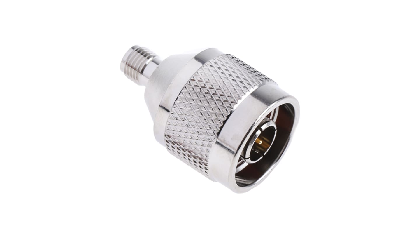 RS PRO Straight 50Ω RF Adapter N Plug to SMA Socket