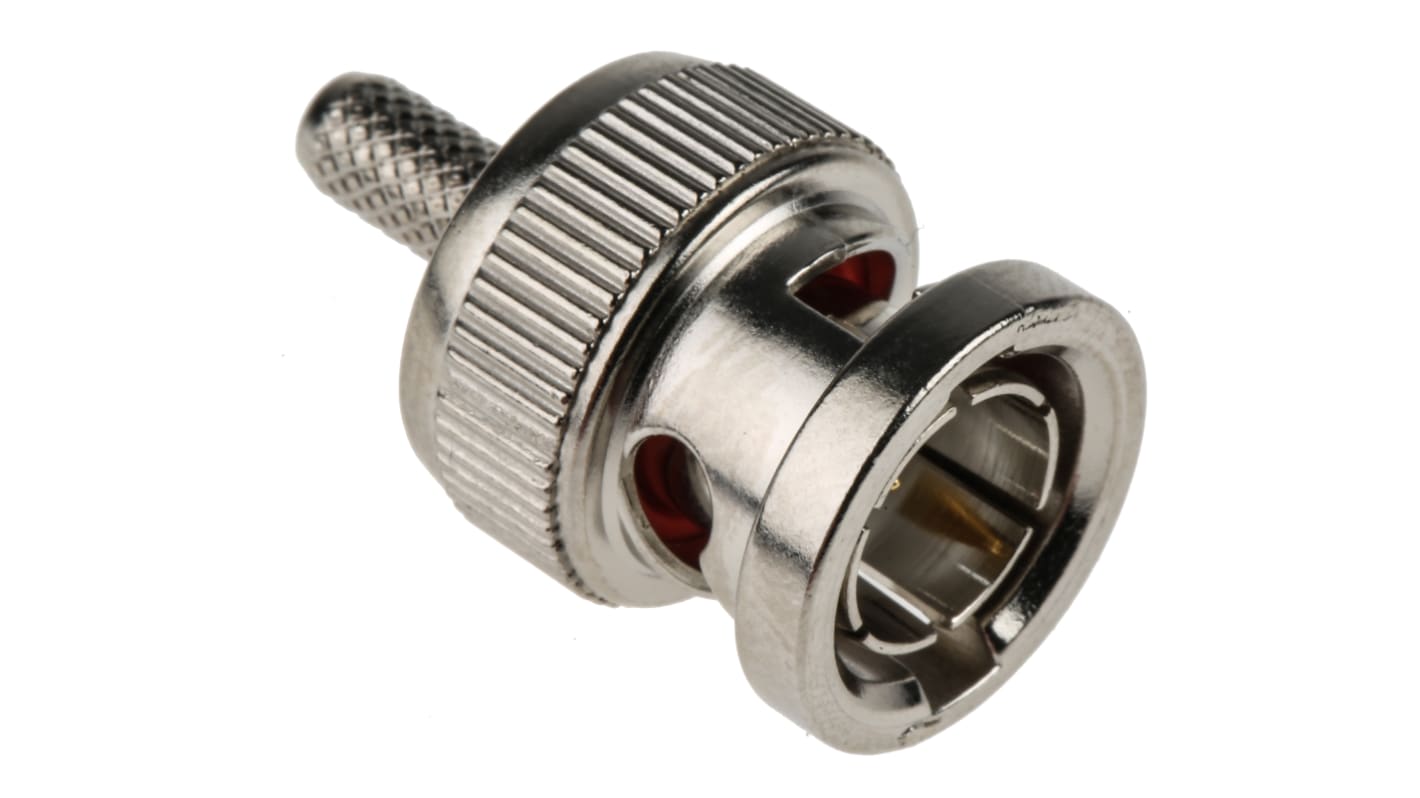 RS PRO Stecker Koaxialsteckverbinder BNC-Steckverbinder, Kabelmontage, Crimp-Anschluss, für RG179-Kabel, 75Ω, , Gerade