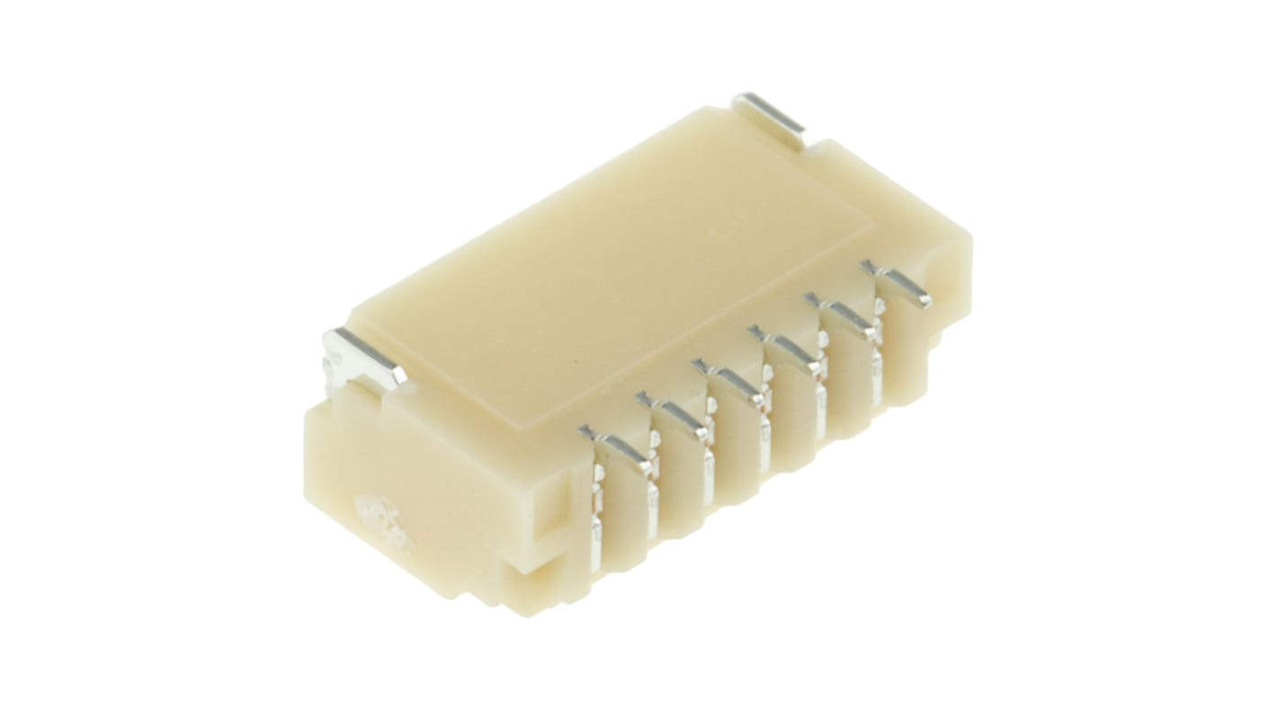 JST SH Series Right Angle Surface Mount PCB Header, 6 Contact(s), 1.0mm Pitch, 1 Row(s), Shrouded