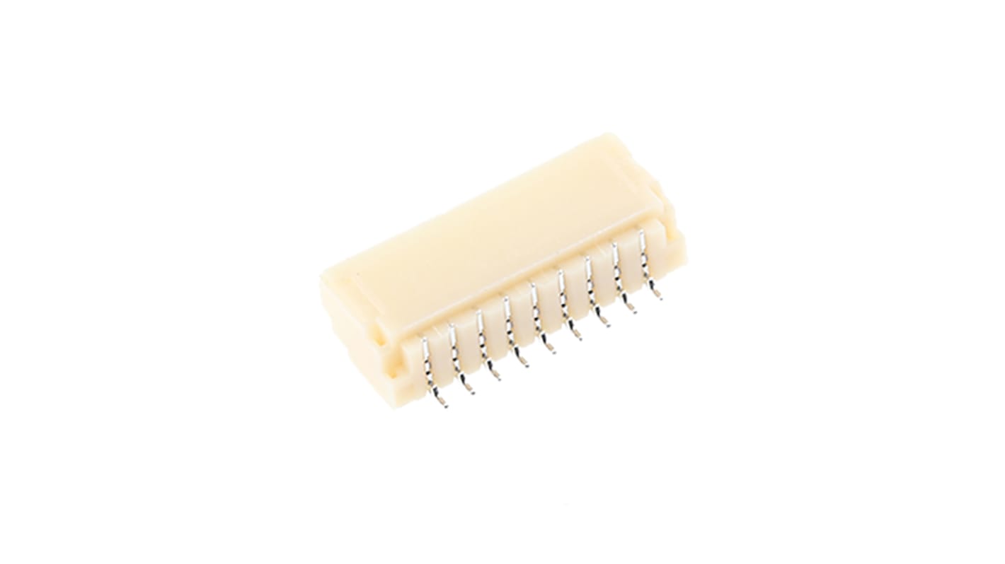 Conector macho para PCB Ángulo de 90° JST serie SH de 9 vías, 1 fila, paso 1.0mm, para soldar, Montaje Superficial