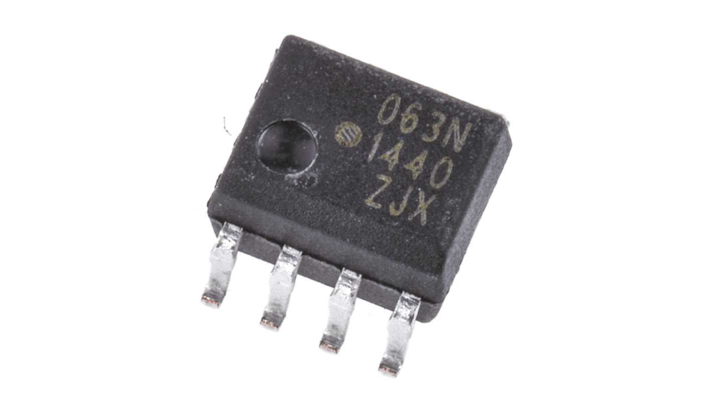 Broadcom THT Dual Optokoppler DC-In / Transistor-Out, 8-Pin SOIC, Isolation 3,75 kV eff