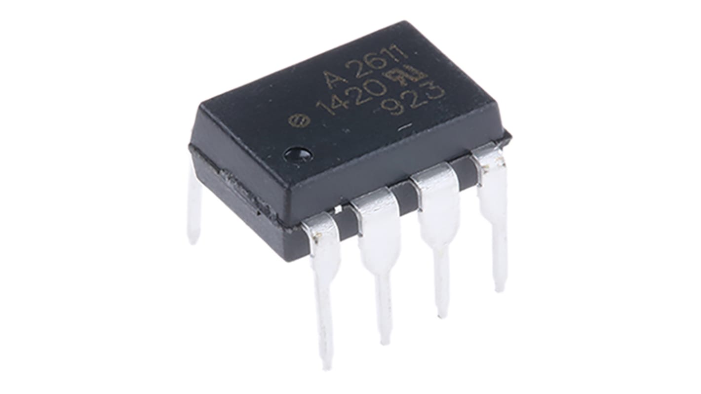 Broadcom HCPL THT Optokoppler DC-In / Transistor-Out, 8-Pin DIP, Isolation 3750 V ac