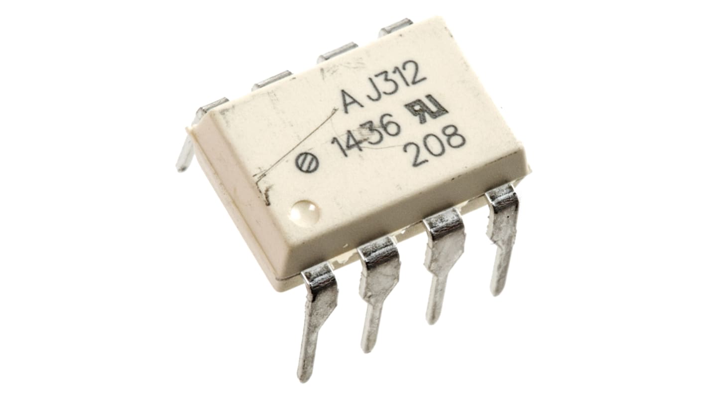 Broadcom HCPL THT Optokoppler DC-In / Transistor-Out, 8-Pin DIP, Isolation 3,75 kV eff