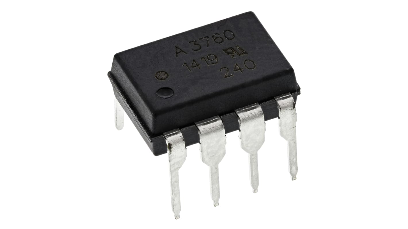 Broadcom HCPL THT Optokoppler AC/DC-In / Darlington-Out, 8-Pin PDIP, Isolation 3,75 kV eff