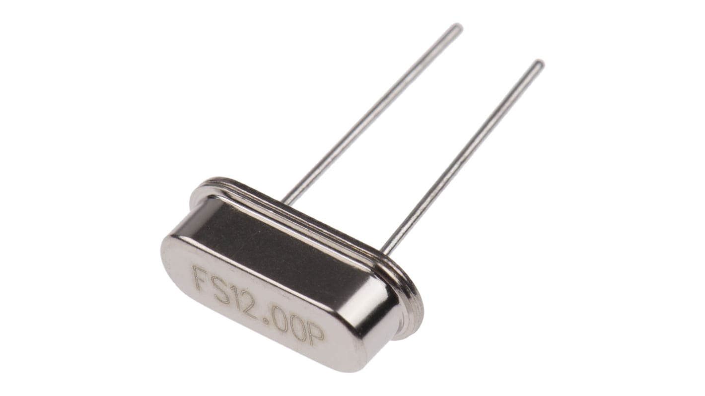 Quarzo Fox Electronics, 12MHz, ±30ppm, Su foro, 2 pin