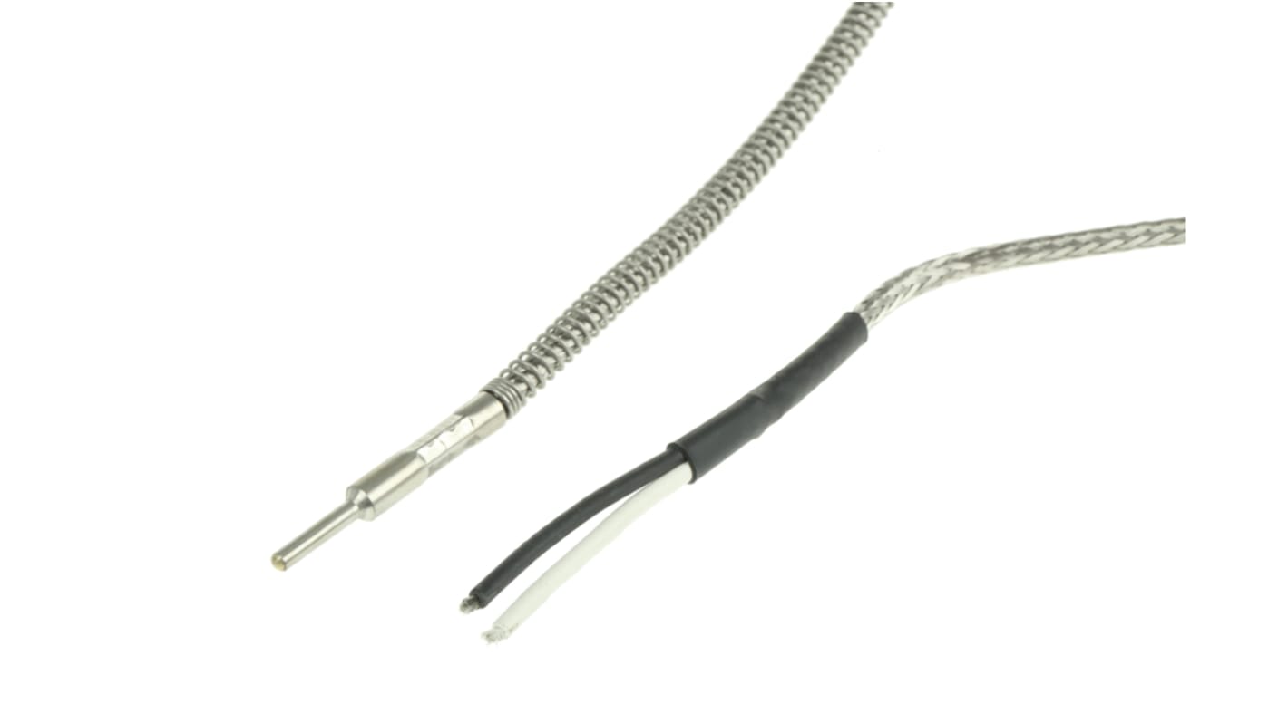 Termopar tipo J Correge, Ø sonda 2.5mm x 35mm, temp. máx +600°C, cable de 2m, conexión Cable