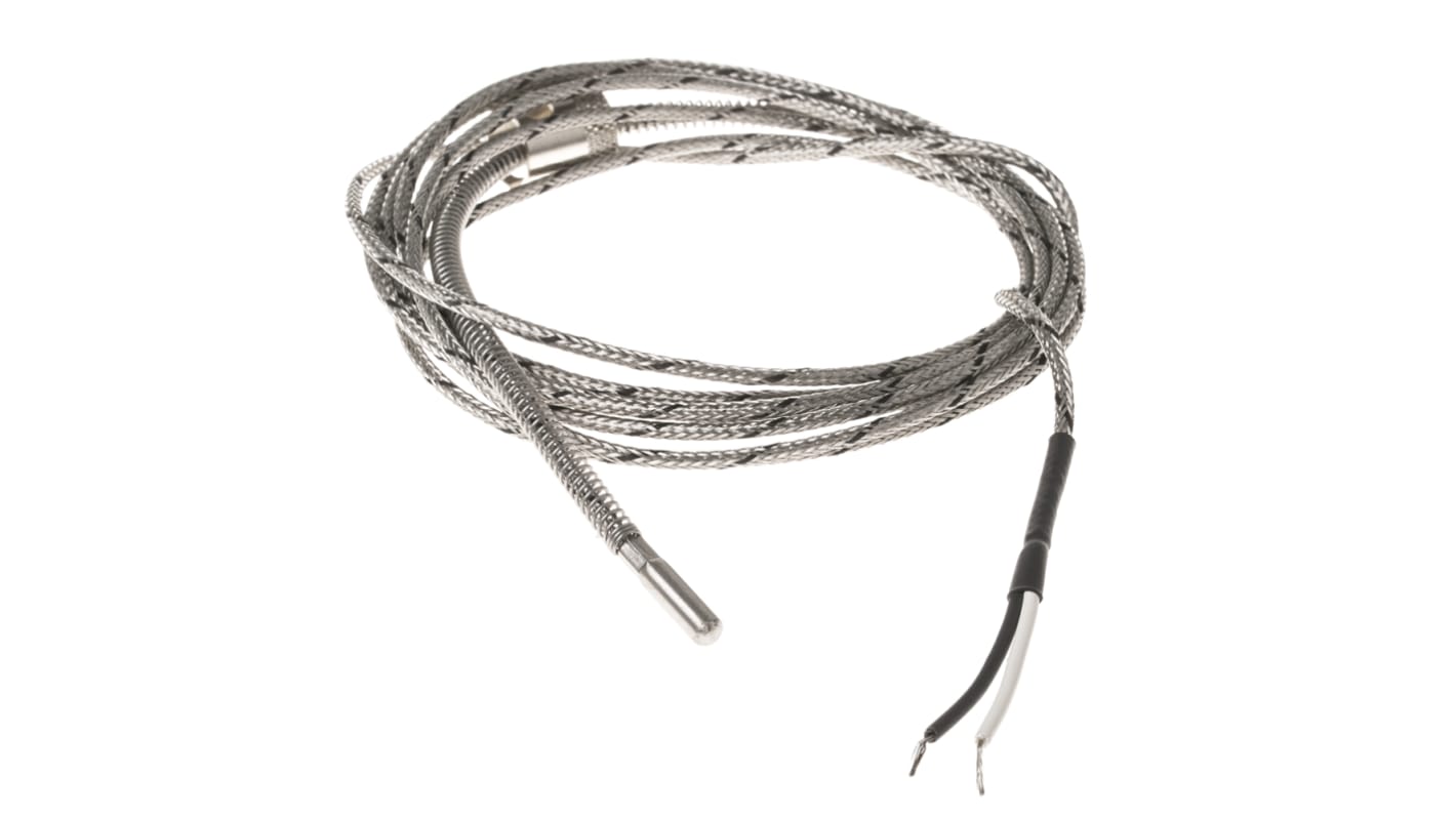 Correge Type J Termoelement, Rustfrit stål, følerlængde: 30mm, 2.5m kabel til +400°C