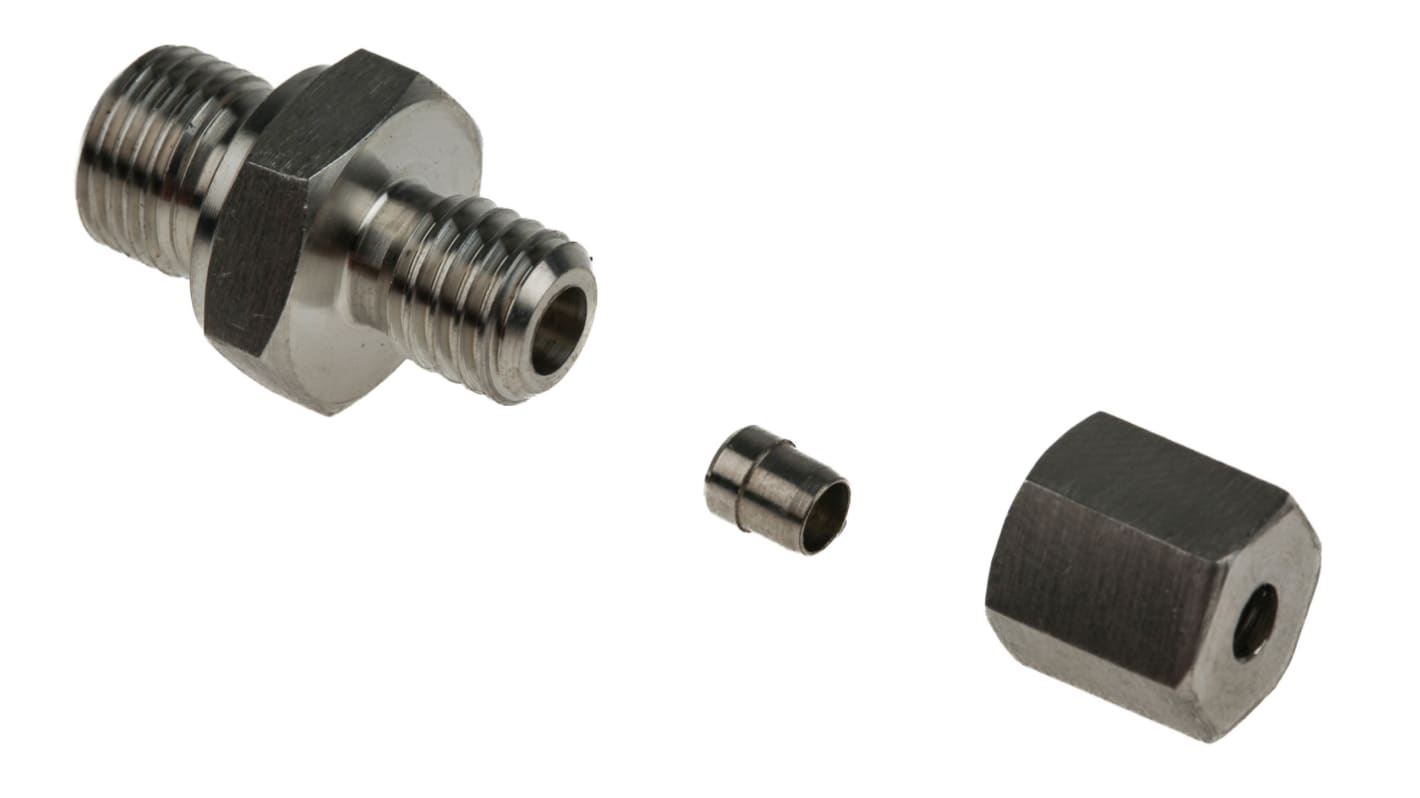 RS PRO, 1/8 BSP Thermocouple Compression Fitting for Use with Thermocouple, 3mm Probe, RoHS Compliant Standard