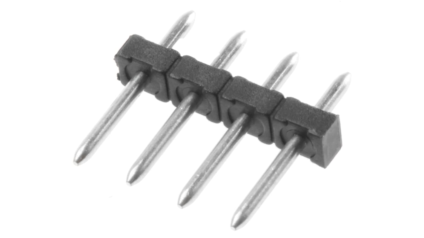 Phoenix Contact 3.5mm Pitch 4 Way Pluggable Terminal Block, Pin Header, Through Hole, Solder Termination