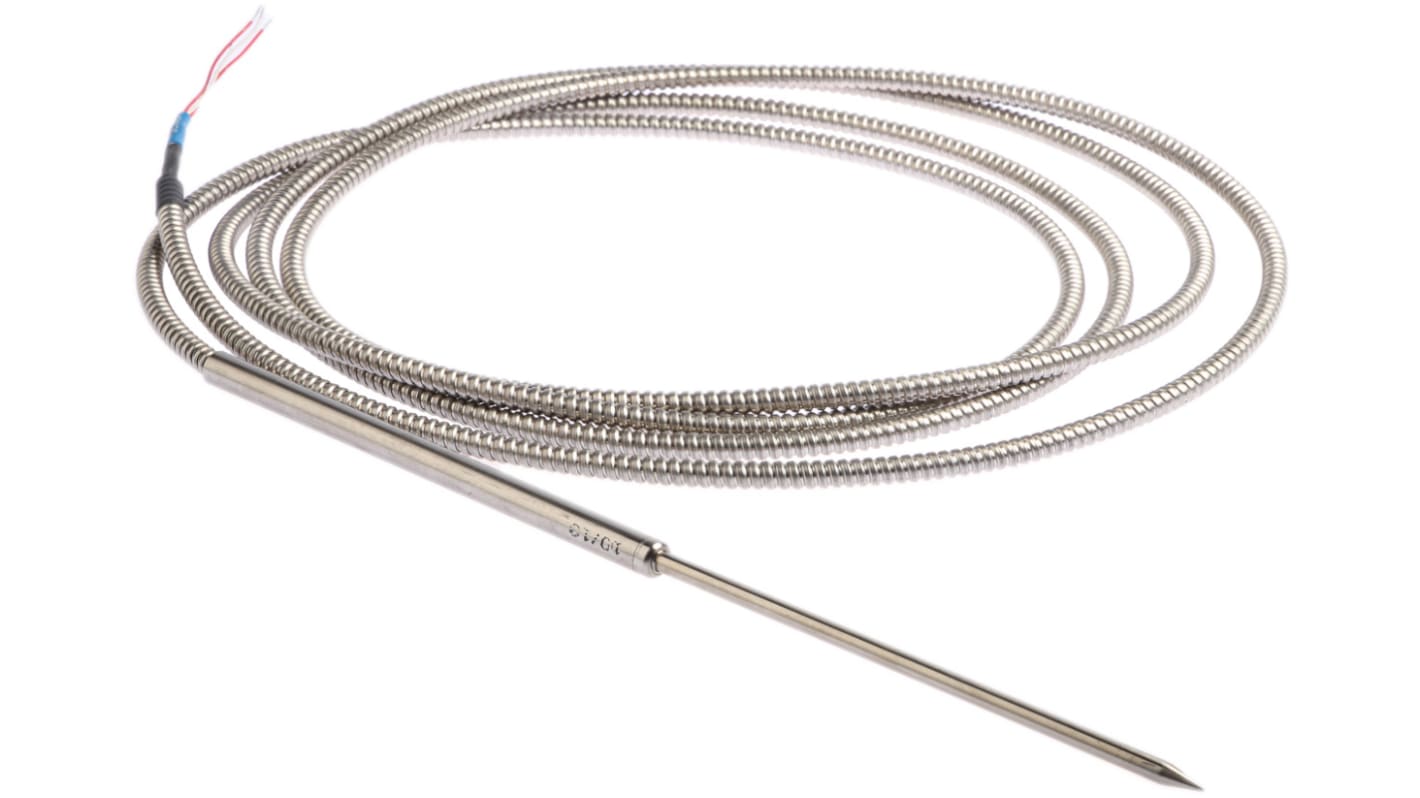 Jumo PT100 RTD Sensor, 5mm Dia, 150mm Long, 3 Wire, Probe, Class B +260°C Max