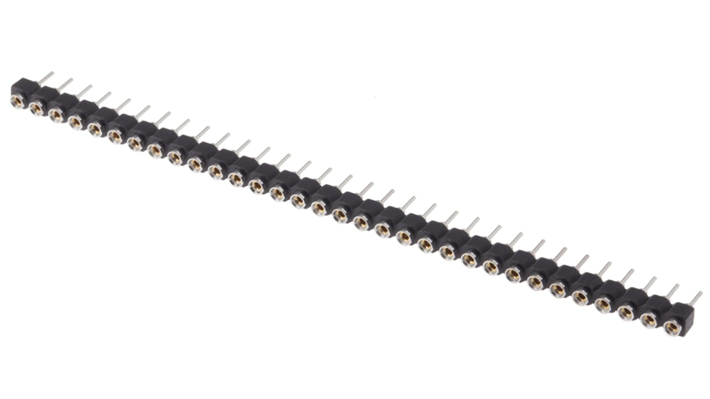 Conector hembra para PCB E-TEC serie SIB, de 32 vías en 1 fila, paso 2.54mm, Montaje en orificio pasante, para soldar