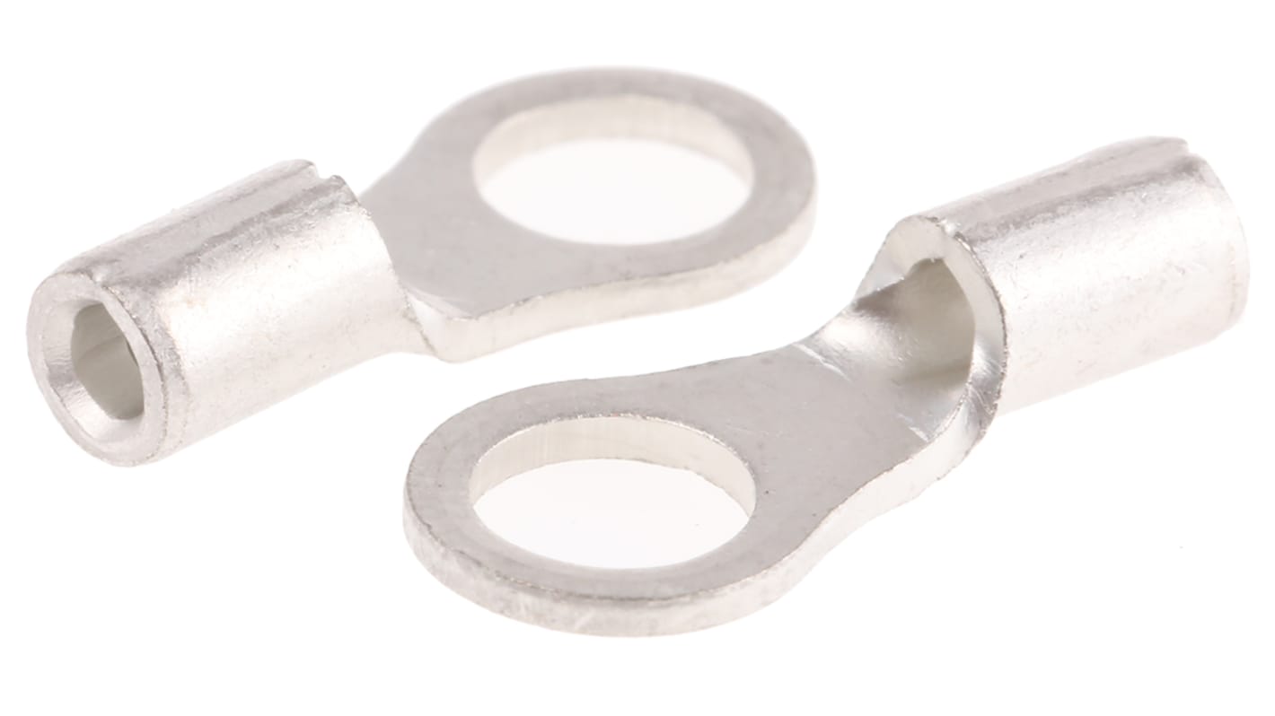 JST Uninsulated Ring Terminal, 4mm Stud Size, 0.25mm² to 1.65mm² Wire Size