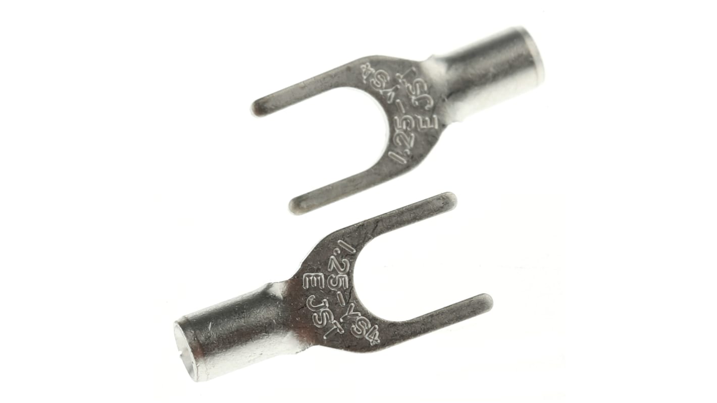 Terminal de horquilla JST, No Aislado, 4mm, 0.2mm² a 1.65mm², 22AWG a 16AWG