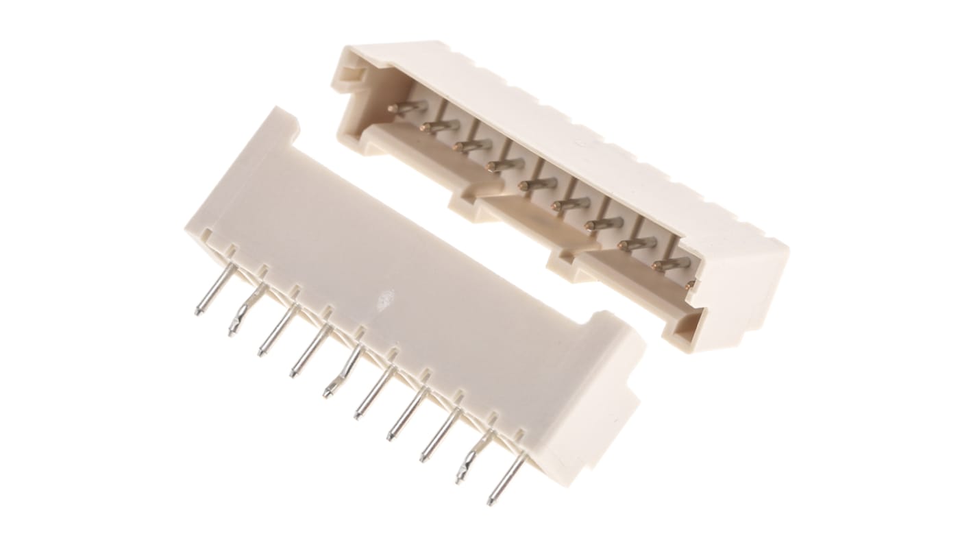Conector macho para PCB JST serie XA de 10 vías, 1 fila, paso 2.5mm, para soldar, Montaje en orificio pasante
