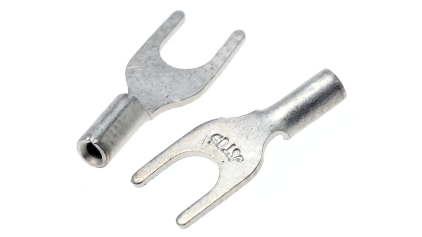 JST Uninsulated Crimp Spade Connector, 0.2mm² to 0.5mm², 26AWG to 22AWG, 3mm Stud Size