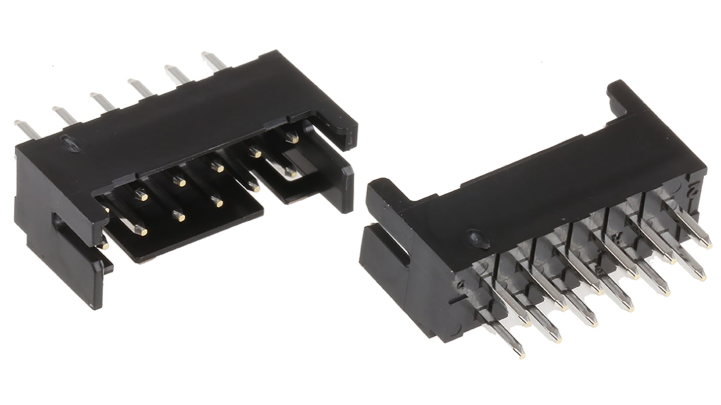 Conector macho para PCB Hirose serie DF11 de 12 vías, 2 filas, paso 2.0mm, para soldar, Montaje en orificio pasante