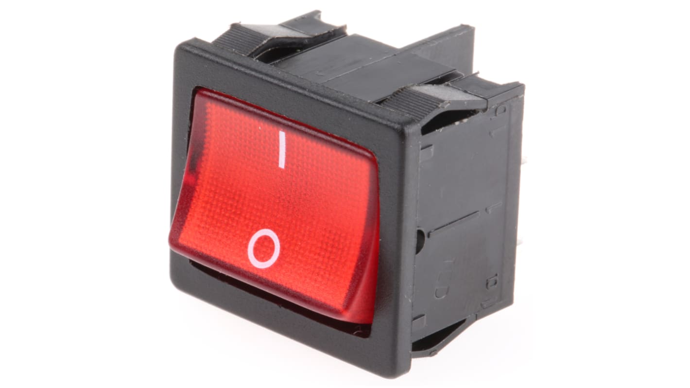 Marquardt Illuminated DPST, On-Off Rocker Switch Panel Mount