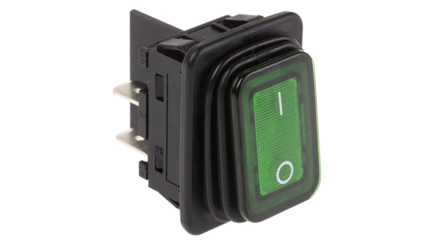 1935.3118 | Marquardt Illuminated DPST, On-Off Rocker Switch Panel ...