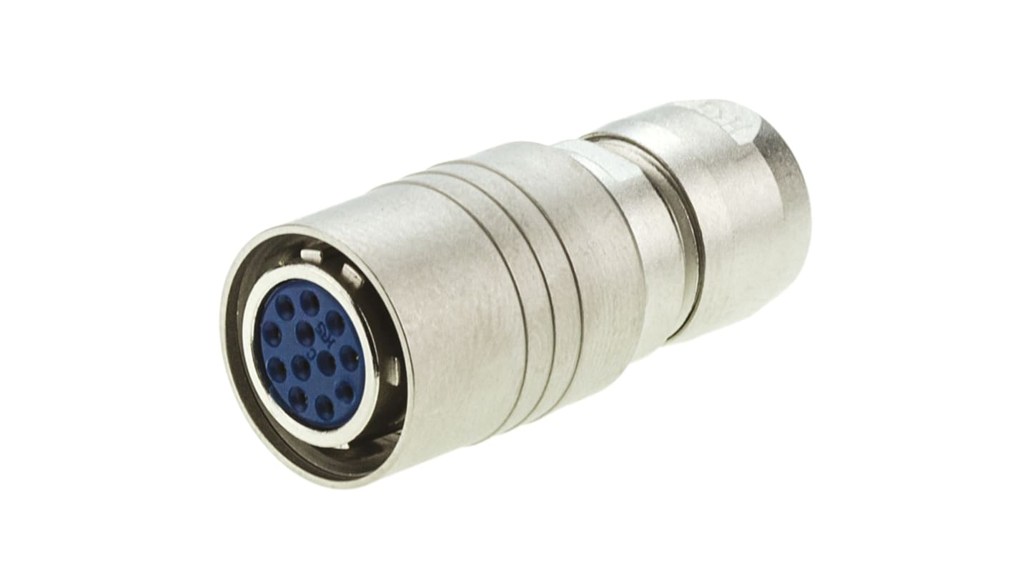 Hirose Circular Connector, 12 Contacts, Cable Mount, Miniature Connector, Plug, Female, HR10 Series