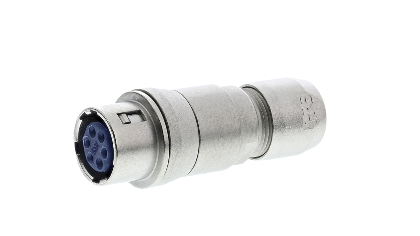 Hirose Circular Connector, 6 Contacts, Cable Mount, Miniature Connector, Socket, Female, HR10 Series