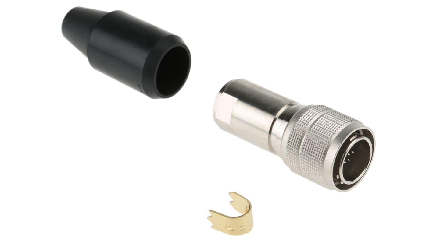 Hirose Circular Connector, 20 Contacts, Cable Mount, Miniature Connector, Plug, Male, HR10 Series