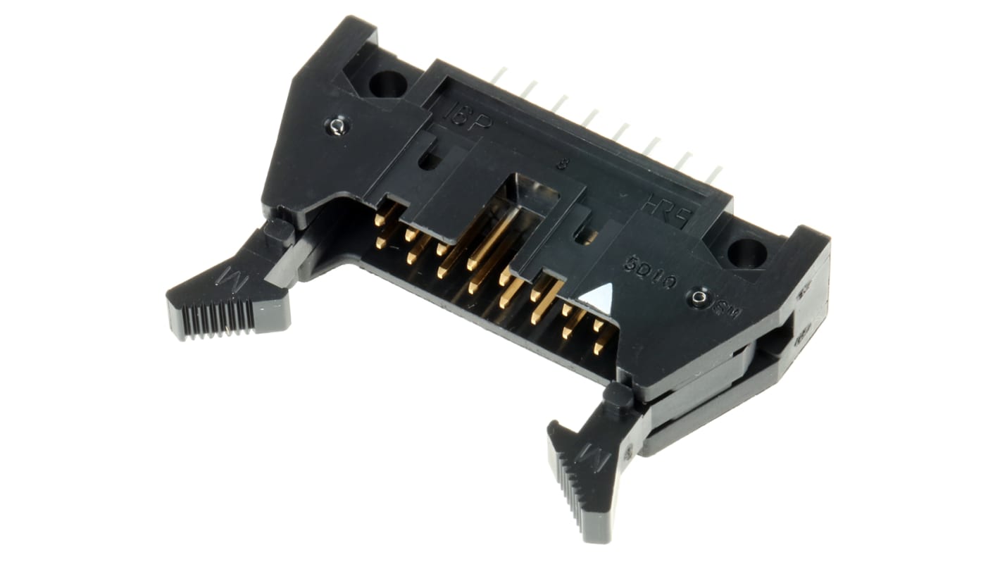 Hirose HIF3B Series Straight Through Hole PCB Header, 16 Contact(s), 2.54mm Pitch, 2 Row(s), Shrouded