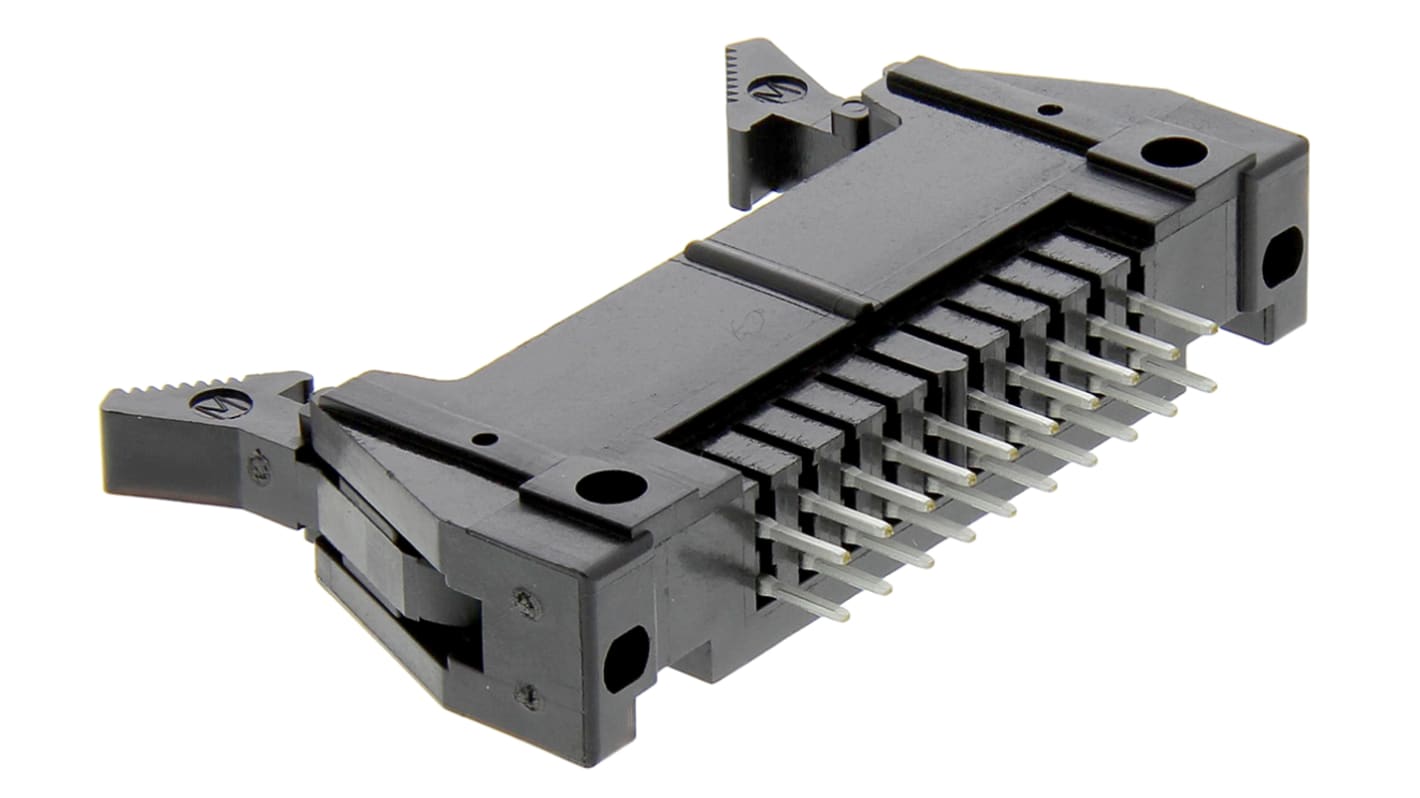 Hirose HIF3B Series Straight Through Hole PCB Header, 20 Contact(s), 2.54mm Pitch, 2 Row(s), Shrouded