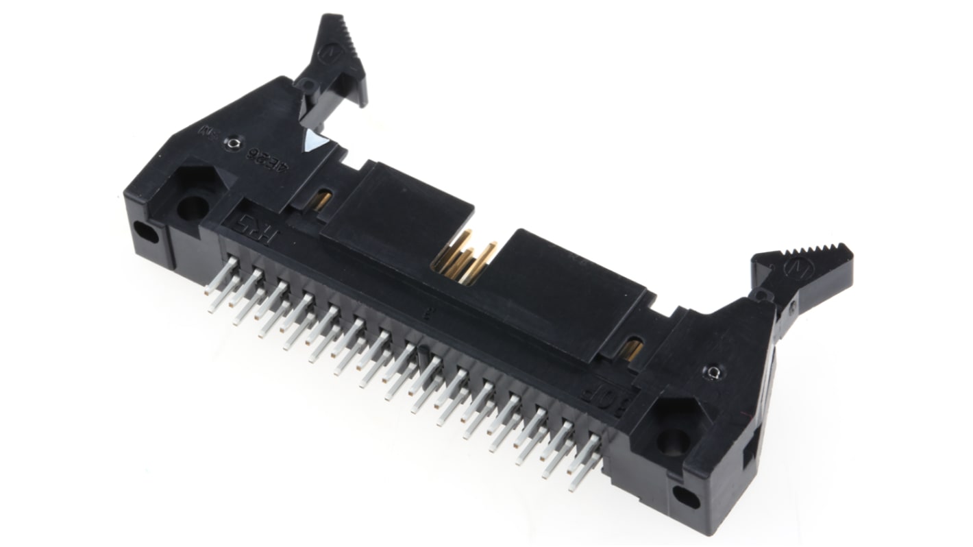 Hirose HIF3BA Series Straight Through Hole PCB Header, 30 Contact(s), 2.54mm Pitch, 2 Row(s), Shrouded