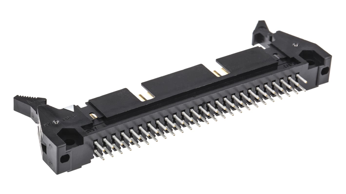 Hirose HIF3B Series Straight Through Hole PCB Header, 50 Contact(s), 2.54mm Pitch, 2 Row(s), Shrouded