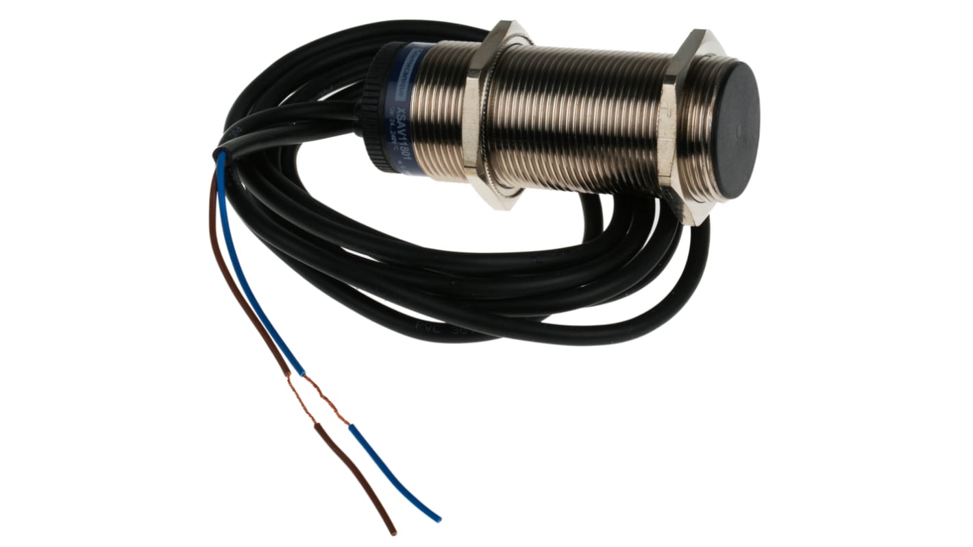 Telemecanique Sensors Inductive Barrel-Style Proximity Sensor, M30 x 1.5, 10 mm Detection, 20 → 210 V dc, 20